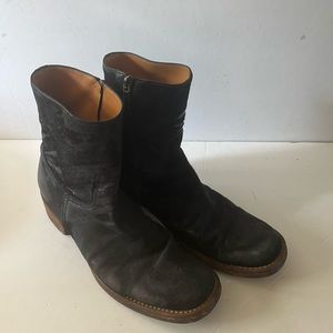 Vintage horse hair hide boots - europen size 41, US size 8